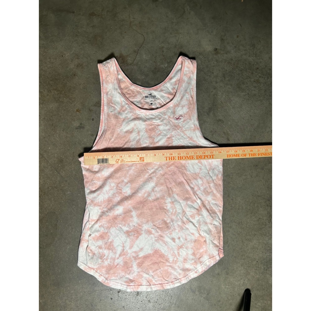 Hollister Mens Pink Tie Dye Tank Top Must-Have Collection XS Sleeveless Shirt